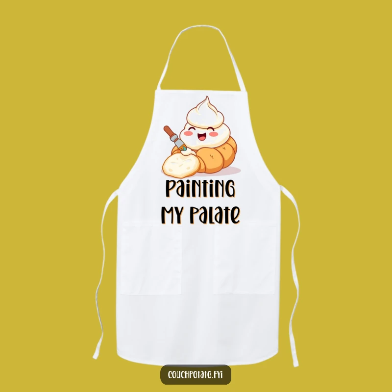 Funny Cream Cheese Croissant Chef Apron - Cook & Create with Humor, Great Gift