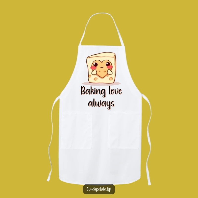 Funny Cream Cheese Heart Cookie Apron: Cook with Love and Laughter!