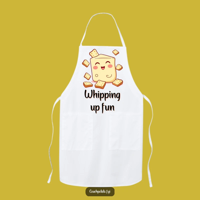 Funny Cream Cheese Juggling Apron - Cook with Breakfast Comedy