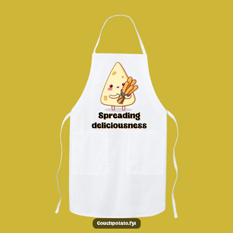 Funny Smitten Cream Cheese Chef Apron: Culinary Humor Gift