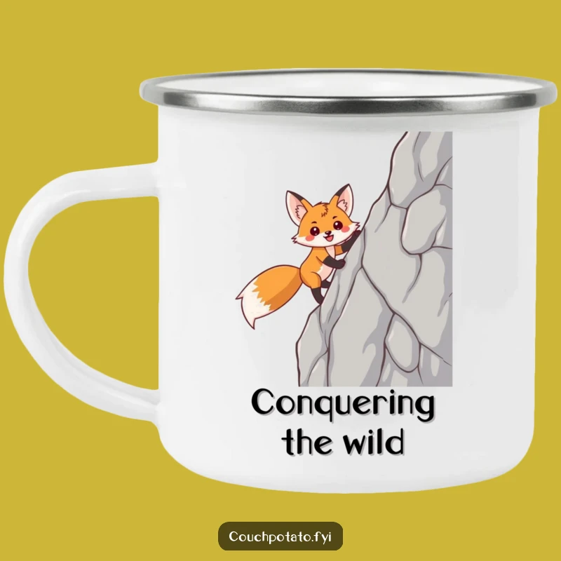 Funny Fox Camping Mug: Hilarious Outdoor Gear for the Victorious Climber