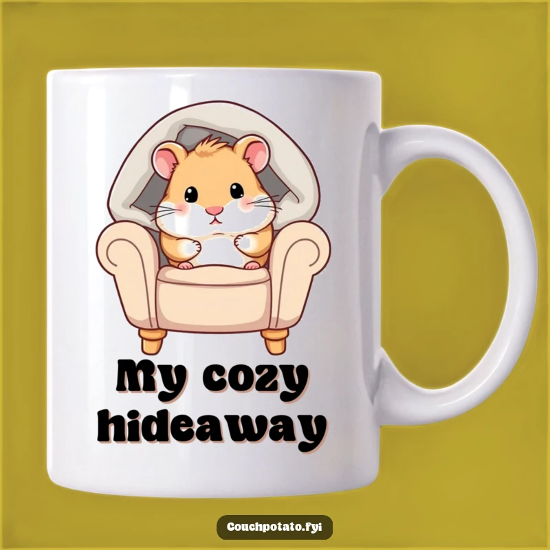 Funny Chubby Hamster Cozy Blanket Mug - Perfect Comfy Gift for Hamster Lovers