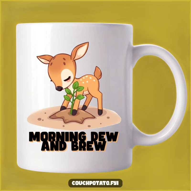 Funny Deer Sapling Mug: Gentle Gardener, Perfect Nature Lover's Hilarious Gift