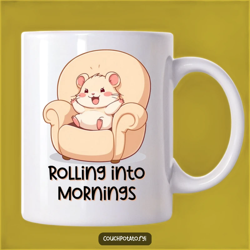 Funny Hamster Armchair Rolling Mug: A Hilarious Cozy Pet Gift