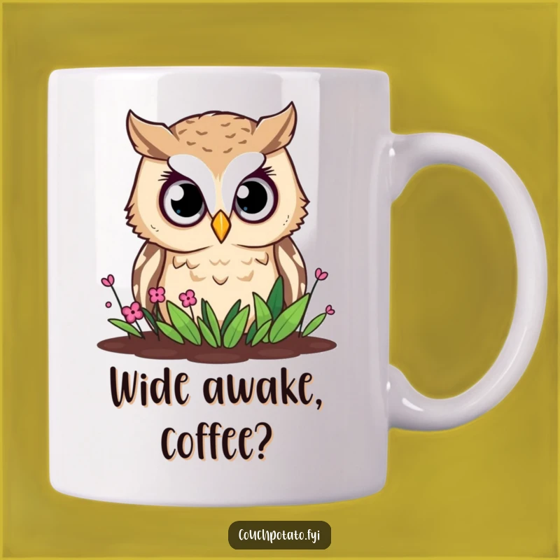 Funny Owl Garden Mug: Curious Watcher, Perfect Bird Lover's Hilarious Gift