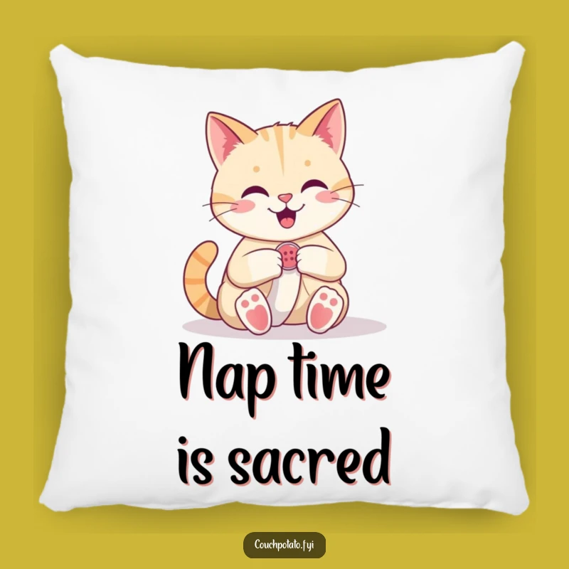 Funny Cat Pillow: Confident Seamster, Cozy & Hilarious Gift for Crafty Homes