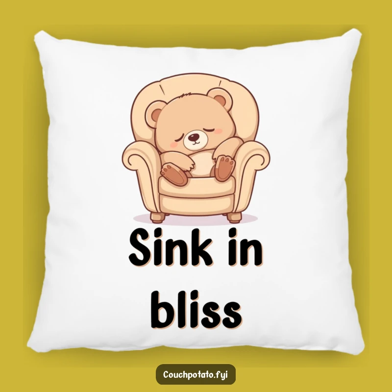Funny Sleepy Bear Pillow: Luxurious Comfort for Your Dreamiest Slumber Gift