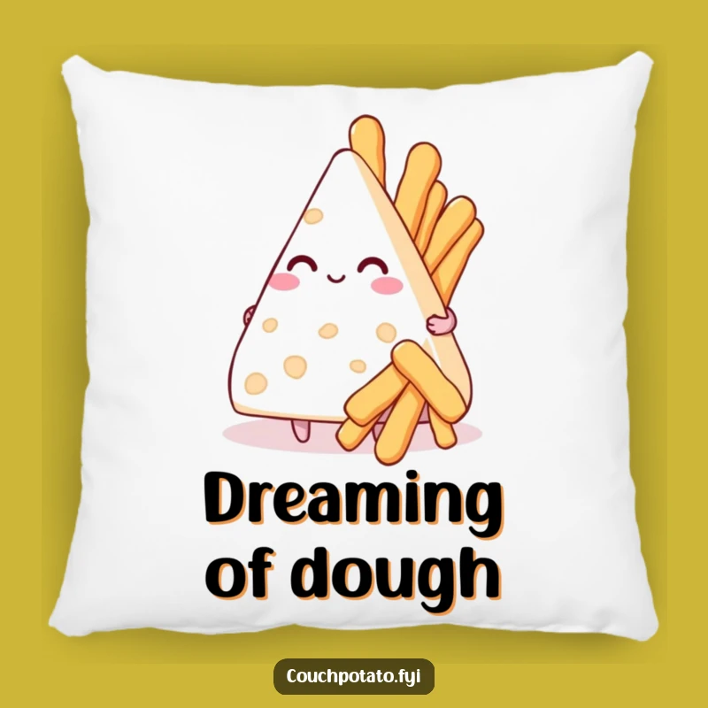 Funny Smitten Cream Cheese Breadstick Pillow - Cozy Romance Accent, Great Gift