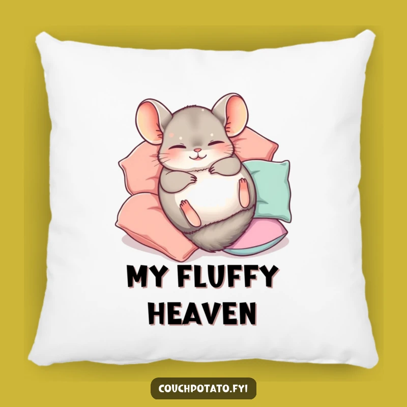 Funny Chinchilla Pillow: Soft Comfort with a Happy Roll Gift