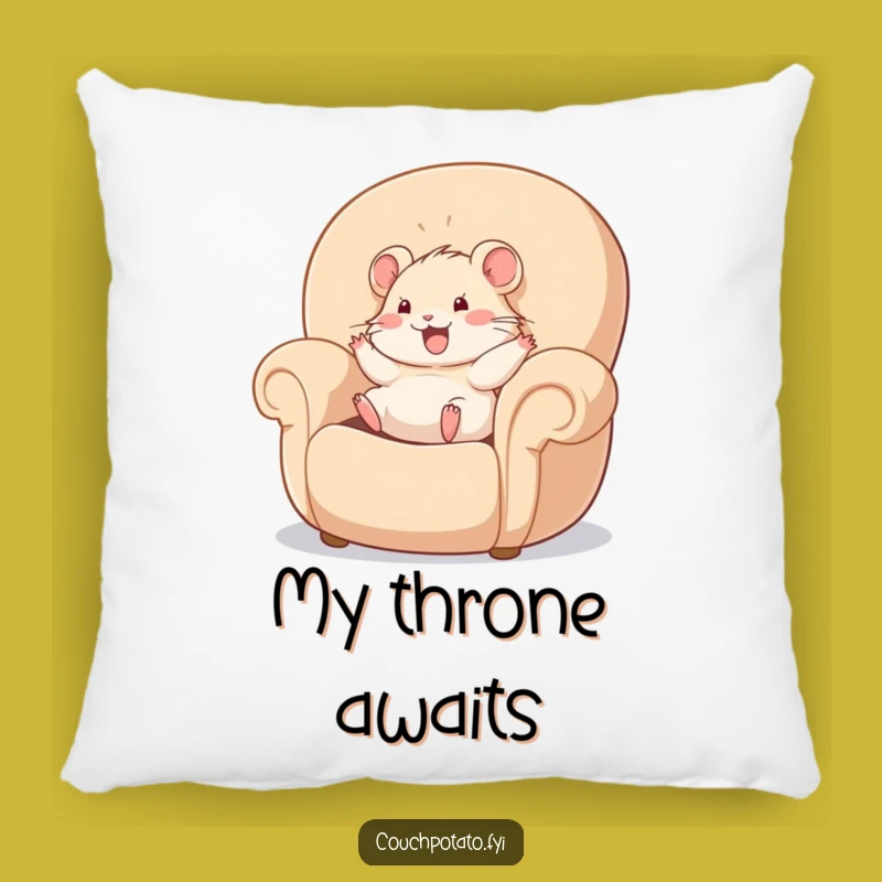 Funny Hamster Armchair Pillow: A Hilarious Cozy Comfort Gift
