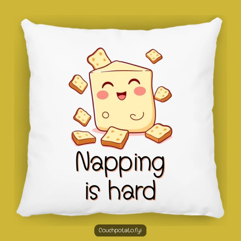 Funny Cream Cheese Juggling Pillow - Cozy Breakfast Comfort