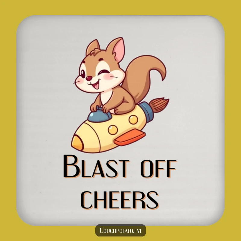 Funny Squirrel Rocket Coaster: Protect Surfaces with Adventure, Great Gift