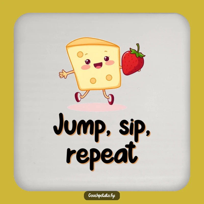 Funny Cream Cheese & Strawberry Coasters - Protect Surfaces with Whimsical Charm