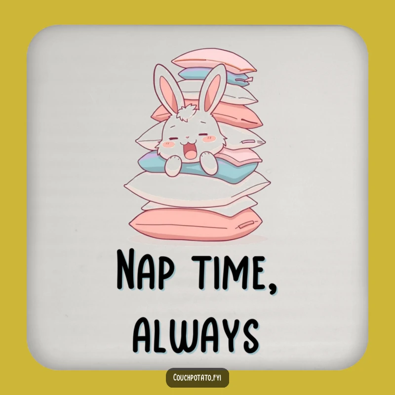 Funny Bunny Drink Pillow Coaster: A Hilarious Tabletop Gift