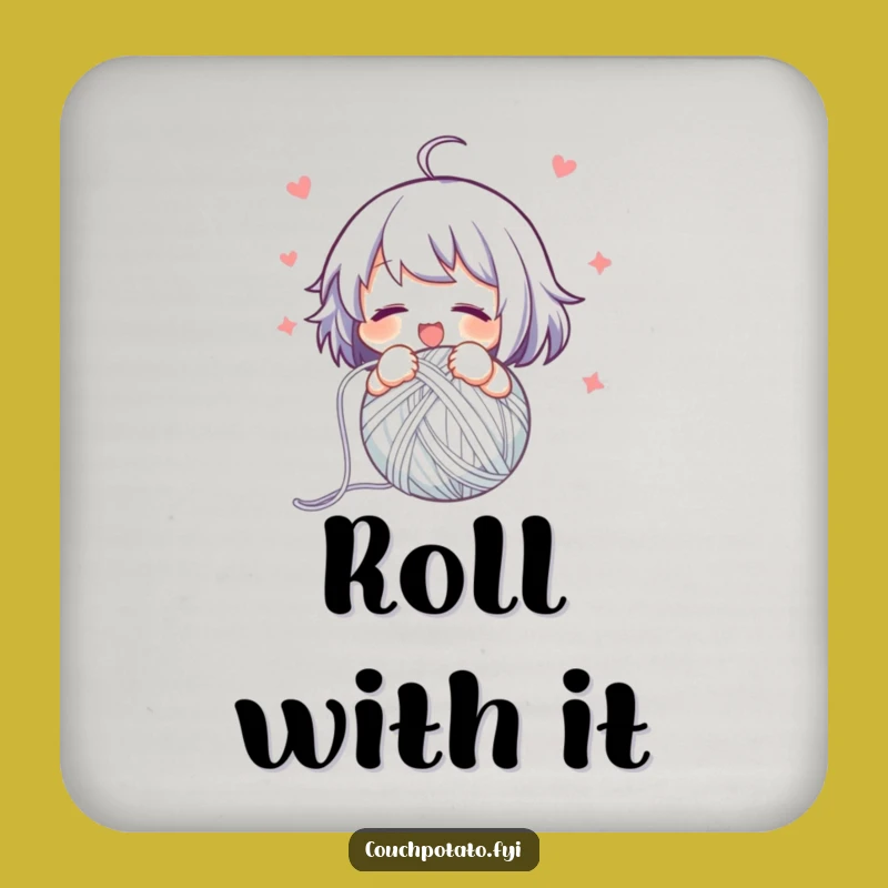Funny Yarn Winder Coaster Set: Neat Ball Craft Protection