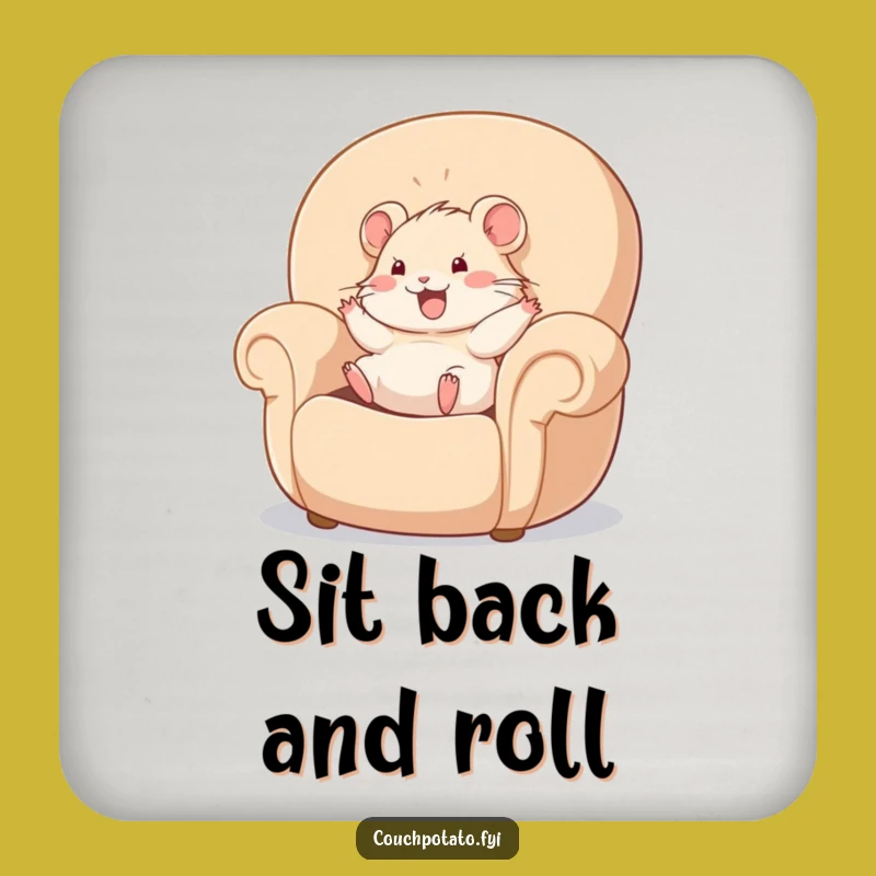 Funny Hamster Armchair Coaster: A Hilarious Cozy Accessory Gift