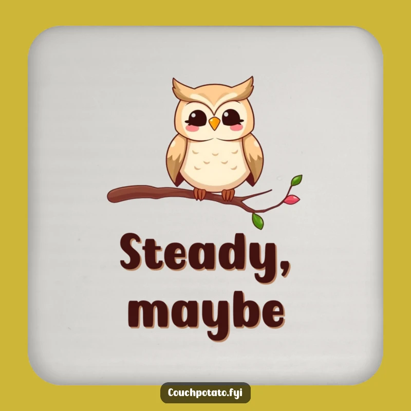 Funny Owl Coaster: Protect Your Surfaces with This Hilarious Bird's Perilous Design