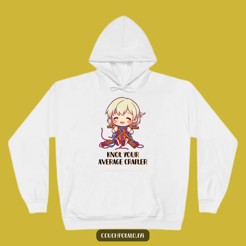 Cozy Funny Happy Weaver Hoodie: Stay Warm While Creating!