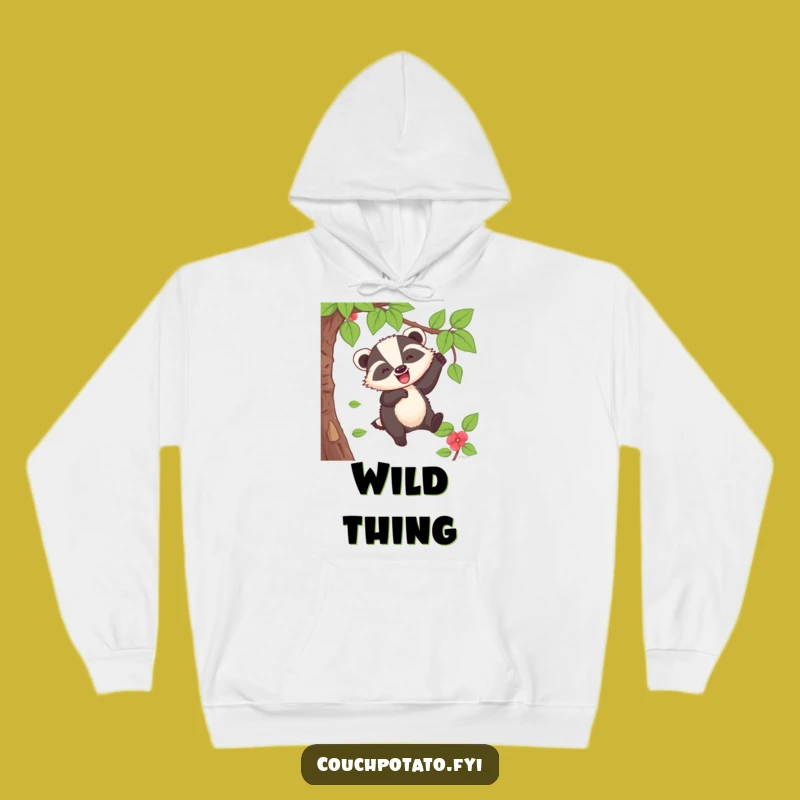 Funny Badger Vine Swing Hoodie: Cozy Comfort, Wild Spirit, Ultimate Funny Gift