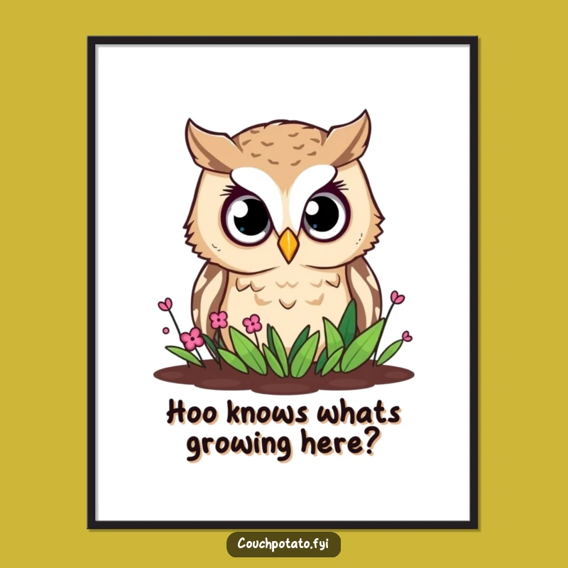 Funny Free Printable Owl Wall Art - Curious Downloadable Art for Whimsical Decor
