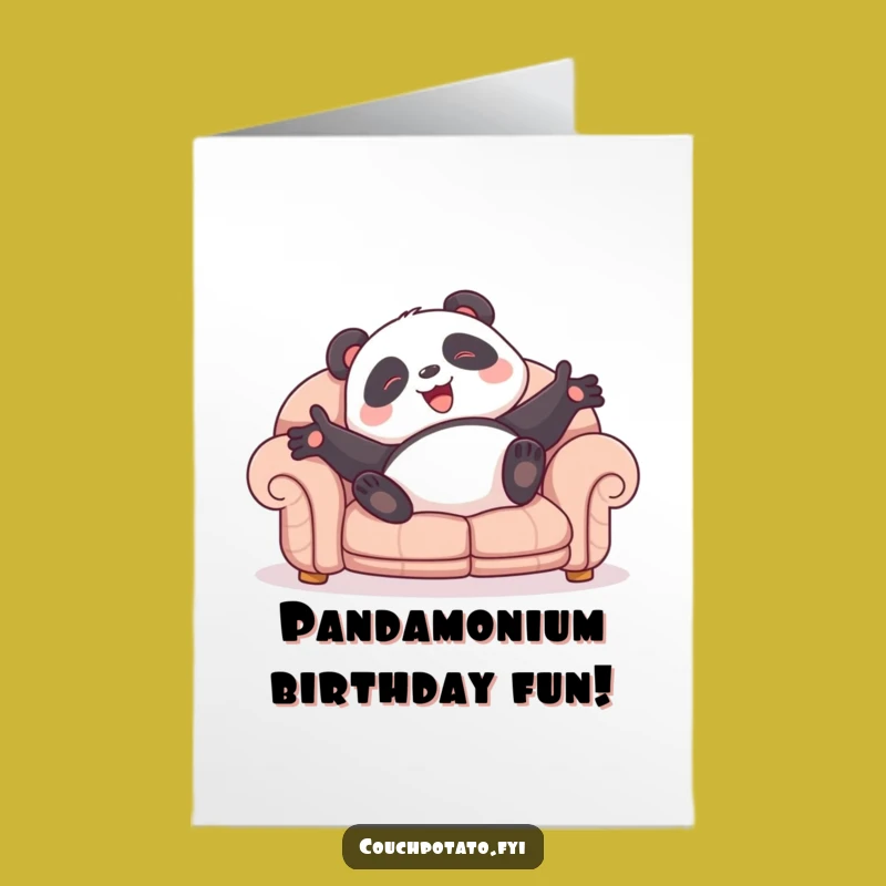 Hilarious Free Printable Panda Roll Birthday Card - Downloadable DIY Fun