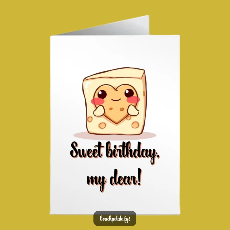 Sweet Birthday Free Printable Card: Cream Cheese Love Downloadable Gift