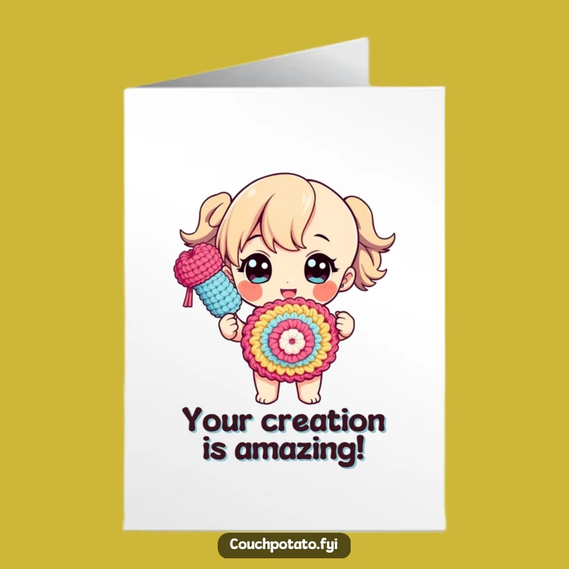 Free Printable Congrats Card: Proud Crafter Funny DIY Celebration Download