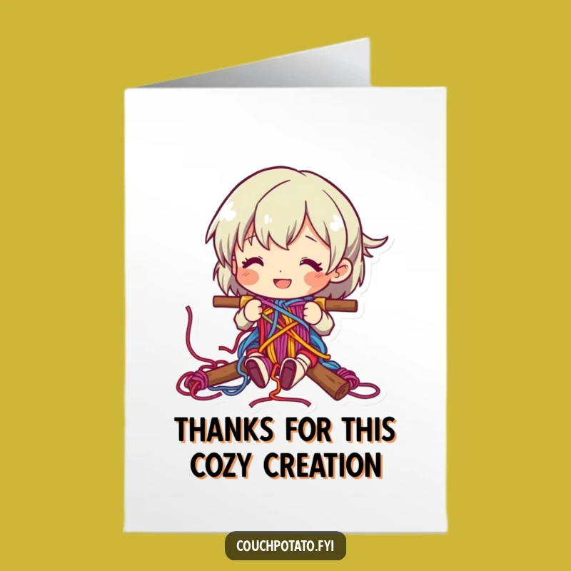 Free Printable Thank You Card: Happy Weaver Expresses Thanks, DIY Gratitude