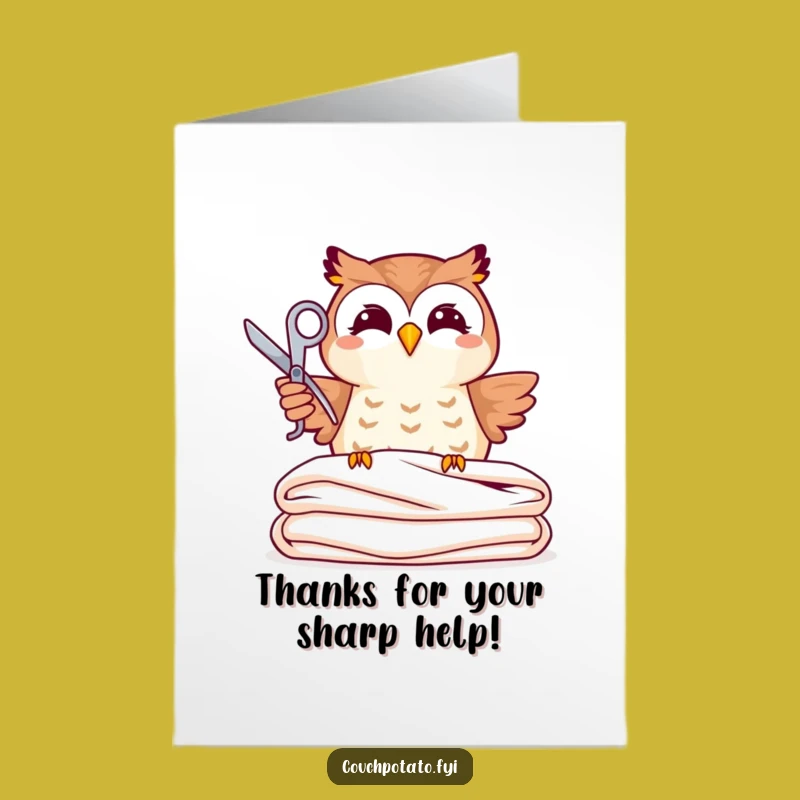 Free Printable Thank You Card: Owl's Crafty Thanks - DIY Gift