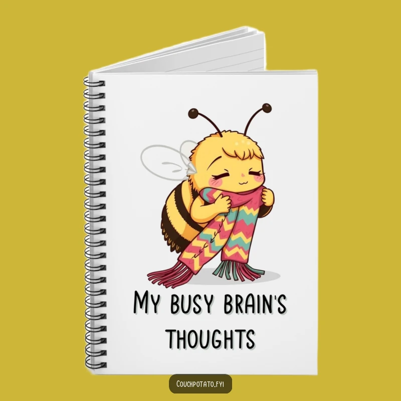 Funny Bee Notebook: Busy Knitter's Ideas, Hilarious Gift for Crafters