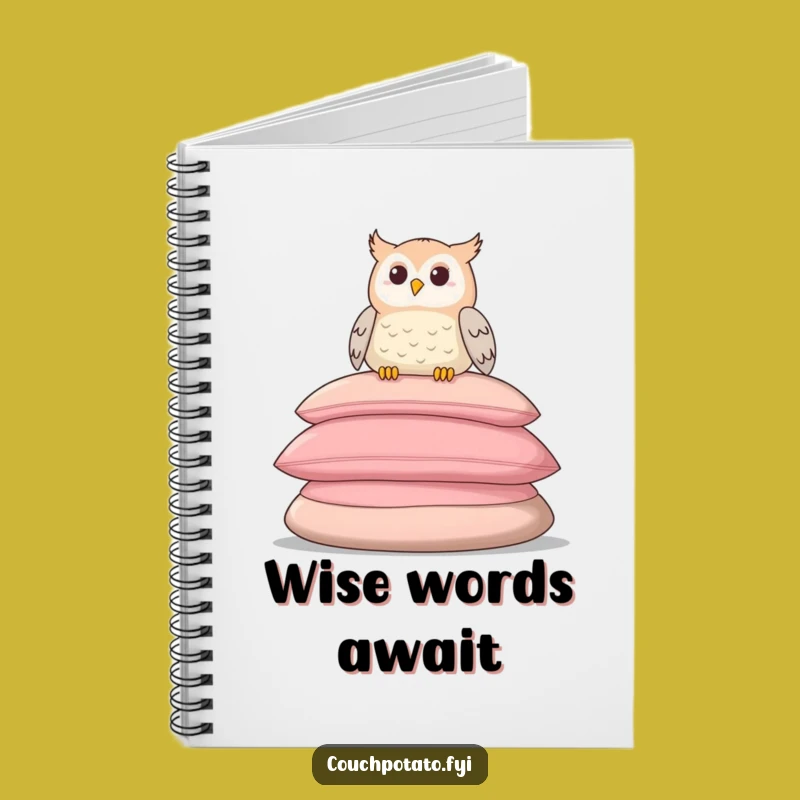 Funny Relaxed Owl Notebook: Jot Down Thoughts With Calm Wisdom, Perfect Gift