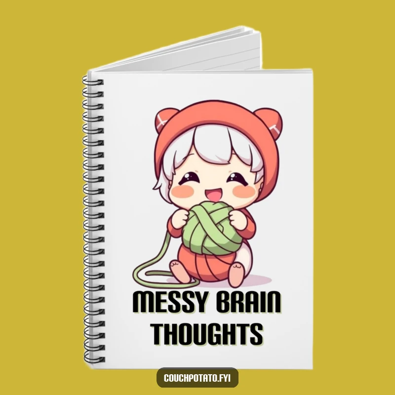 Funny Yarn Knot Notebook: Plan Projects with This Patient Character Design Gift