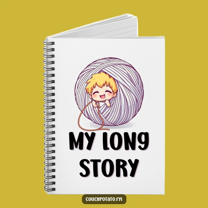 Funny Giant Yarn Project Notebook: Endless Thread Ideas Journal