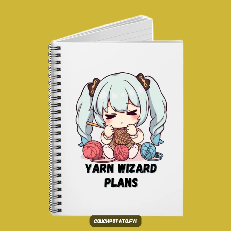Funny Focused Knitter Notebook: Plan Your Projects with This Character Design Gift