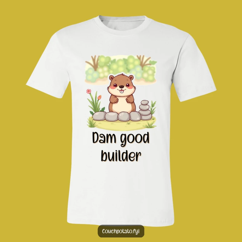 Funny Beaver Garden T-Shirt: Busy Builder, Hilarious DIY Lover's Tee