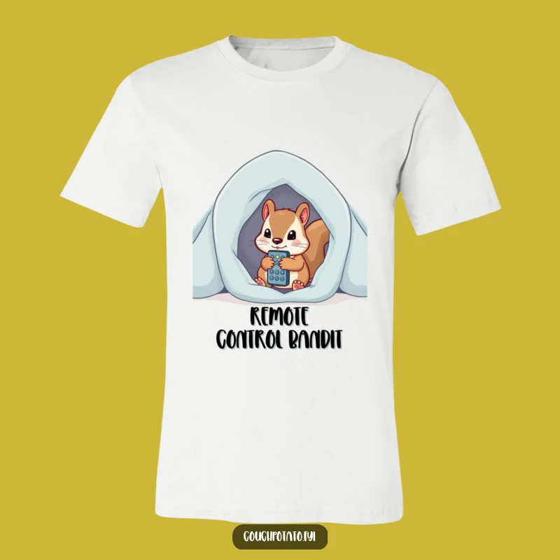 Funny Squirrel Fort Gamer T-Shirt - Cozy Character Tee