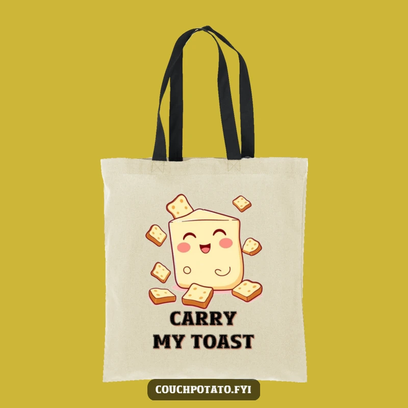 Funny Cream Cheese Juggling Tote Bag - Carry Your Breakfast Fun