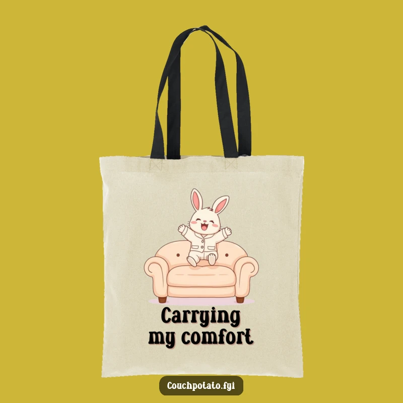 Funny Bunny Pajama Tote Bag: Cheerful Leap of Faith for Everyday errands Gift
