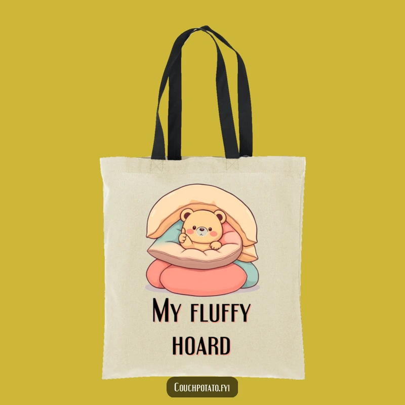 Funny Round Bear Thumbs Up Tote Bag - Carry Your Comfort
